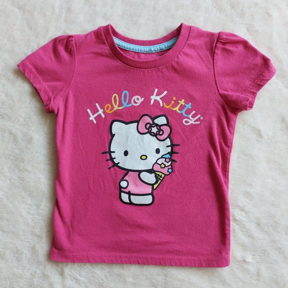 Hello Kitty Kids Pink 3T Graphic Tee - Picture 1 of 6